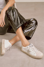 Load image into Gallery viewer, White & Champagne Low Top Star Sneakers Golden Goose Dupe