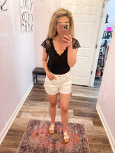 Load image into Gallery viewer, Black Lace Sleeve Top