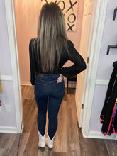 Load image into Gallery viewer, Black Sheer Long Sleeve Cowl Neck Bodysuit