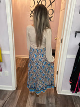 Load image into Gallery viewer, Floral Print Ruffle Maxi Skirt