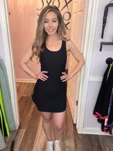 Load image into Gallery viewer, Black Athletic Dress (WITH SHORTS BUILT IN)