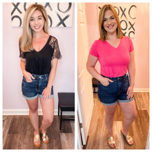 Load image into Gallery viewer, JUDY BLUE (Sizes: S-3XL) Tummy Control High Waist Dark Wash Jean Shorts