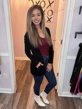 Load image into Gallery viewer, Black Cardigan (Sizes S-3XL)