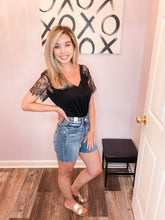 Load image into Gallery viewer, JUDY BLUE (Sizes: S-4XL) High Waist Medium Wash Jean Shorts