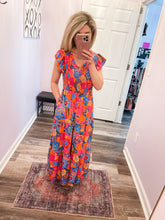 Load image into Gallery viewer, Floral Smocked Maxi Dress (Sizes: S-3XL)