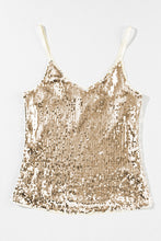Load image into Gallery viewer, Dark Champagne Sequin Top
