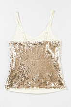 Load image into Gallery viewer, Dark Champagne Sequin Top