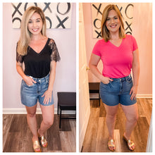 Load image into Gallery viewer, JUDY BLUE (Sizes: S-4XL) High Waist Medium Wash Jean Shorts