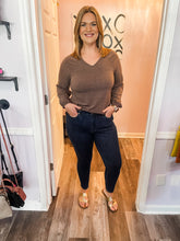 Load image into Gallery viewer, JUDY BLUE Dark Blue Mid Rise Tummy Control Skinny Jeans (Sizes: 0-24)