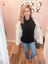 Load image into Gallery viewer, Light Khaki Corduroy Feeling Sherpa Lined Shacket