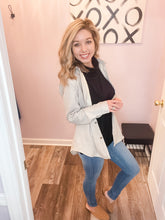 Load image into Gallery viewer, Light Khaki Corduroy Feeling Sherpa Lined Shacket