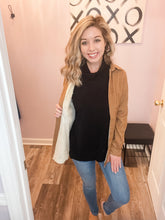 Load image into Gallery viewer, Mocha Corduroy Feeling Sherpa Lined Shacket