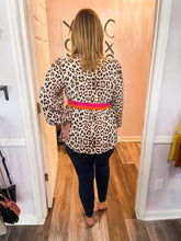 Load image into Gallery viewer, Leopard & Pink/Orange Long Sleeve Top