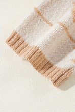 Load image into Gallery viewer, Plus Size Apricot & Tan Aztec Sweater (Sizes: 1XL-4XL)