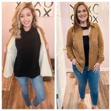 Load image into Gallery viewer, Mocha Corduroy Feeling Sherpa Lined Shacket