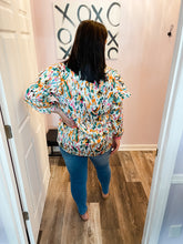 Load image into Gallery viewer, Multi Colored Abstract Long Sleeve Top