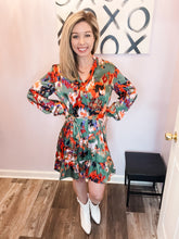 Load image into Gallery viewer, Green Multi Colored Graffiti Lightweight Dress