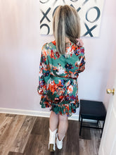 Load image into Gallery viewer, Green Multi Colored Graffiti Lightweight Dress