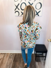 Load image into Gallery viewer, Multi Colored Abstract Long Sleeve Top