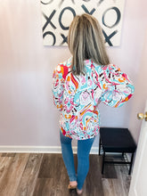 Load image into Gallery viewer, Multi Colored Paisley Print Long Sleeve Top