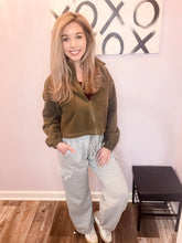 Load image into Gallery viewer, Grey Cargo Drawstring Sweatpants