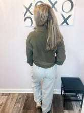 Load image into Gallery viewer, Grey Cargo Drawstring Sweatpants