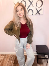 Load image into Gallery viewer, Grey Cargo Drawstring Sweatpants