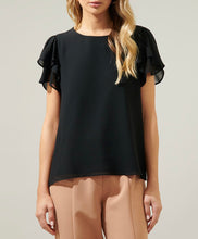 Load image into Gallery viewer, Black Layered Sleeves Top