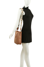 Load image into Gallery viewer, LIGHT PINK Mauve Crossbody Bag With Aztec Guitar Strap