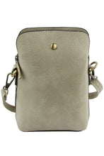 Load image into Gallery viewer, Grey & Antique Gold Mini Crossbody Bag