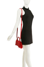 Load image into Gallery viewer, Black Mini Satchel Crossbody Bag WITH Detachable Strap