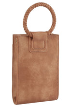 Load image into Gallery viewer, LIGHT PINK Mauve Cuff Handle Crossbody WITH Detachable Shoulder Strap