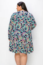 Load image into Gallery viewer, (Sizes: 3XL-5XL) Plus Size Paisley Print Dress