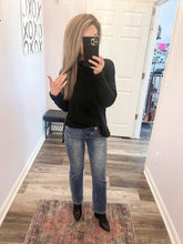 Load image into Gallery viewer, RISEN SHORT INSEAM Cross Button High Rise Straight Jeans (0-15, 1XL-3XL)