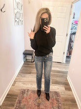 Load image into Gallery viewer, RISEN SHORT INSEAM Cross Button High Rise Straight Jeans (0-15, 1XL-3XL)