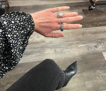 Load image into Gallery viewer, Multi Circular Silver Ring