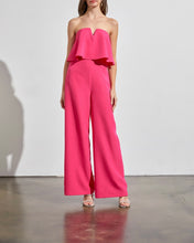 Load image into Gallery viewer, Hot Pink V Neck Jumpsuit