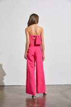 Load image into Gallery viewer, Hot Pink V Neck Jumpsuit