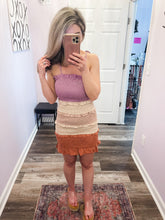 Load image into Gallery viewer, Multi Colored Ruffled Smocked Dress