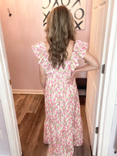 Load image into Gallery viewer, Floral Print Ruffled Strap Maxi Dress