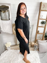 Load image into Gallery viewer, Plus Size Black Maxi Dress