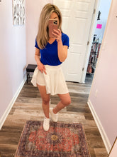 Load image into Gallery viewer, White Flared Pleated Skort (Built In Shorts) S-3XL