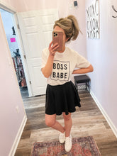 Load image into Gallery viewer, Black Flared Pleated Skort (Built In Shorts) XS-3XL