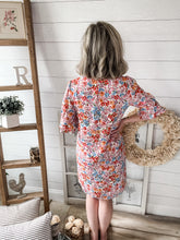 Load image into Gallery viewer, Colorful Floral Print Dress
