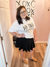 Load image into Gallery viewer, Black Flared Pleated Skort (Built In Shorts) XS-3XL