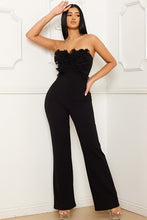 Load image into Gallery viewer, Black Floral Bust Jumpsuit