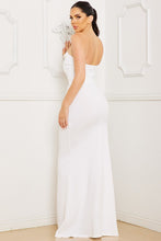 Load image into Gallery viewer, Ivory Rhinestone & Beaded Dress