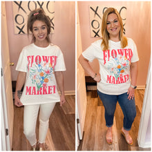 Load image into Gallery viewer, Flower Market Graphic T-Shirt
