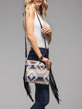 Load image into Gallery viewer, Western Fringe Crossbody WITH Adjustable Strap AND Wristlet