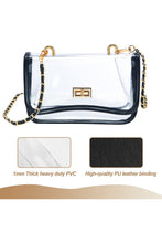 Load image into Gallery viewer, Stadium Clear Flap Twist Lock Crossbody Bag Game Day